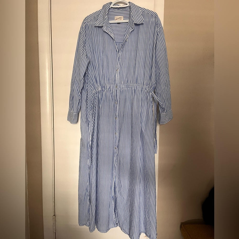 Universal Thread Blue and White Striped Dress